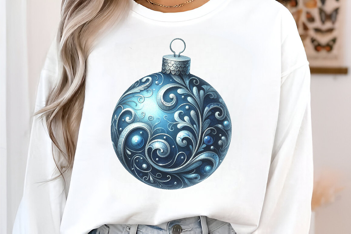Watercolor Blue Baubles Clipart PNG, an Illustration by SinaCreation (Photo 4 of 7)