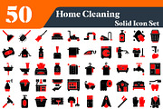 Home Cleaning Solid Icons Bundle, a Solid Icon by EllaMaiyaali (Thumbnail 1 of 2)