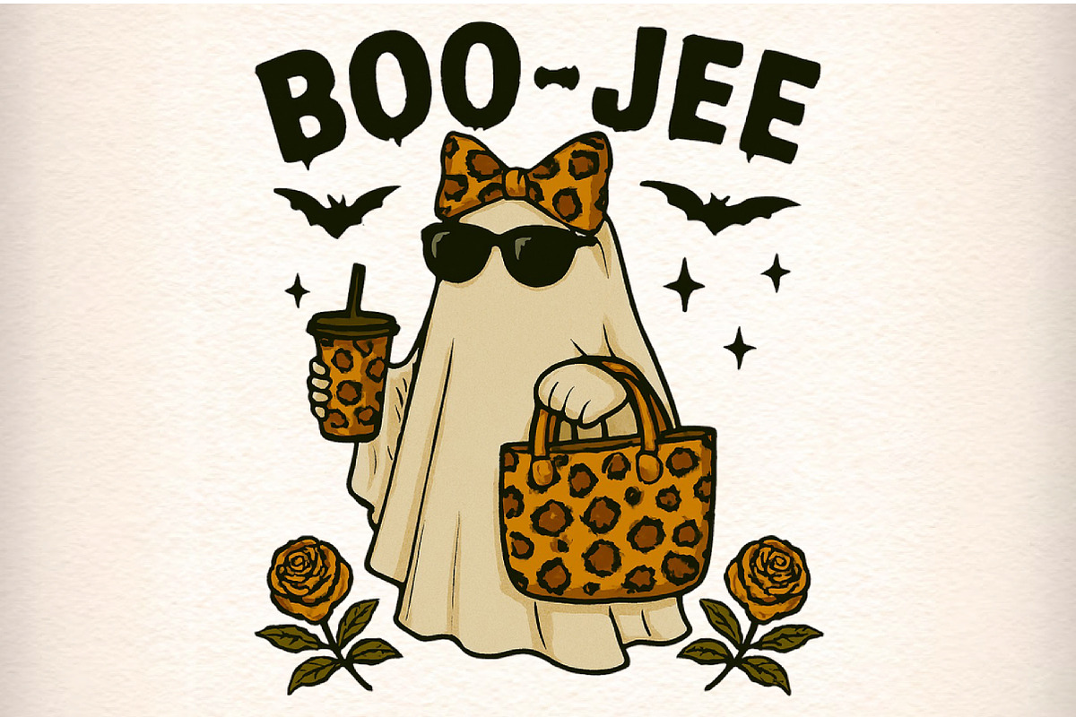 Halloween Boo Ghost Boo-Jee Ghost, an Illustration by Craft Nest (Photo 1 of 6)