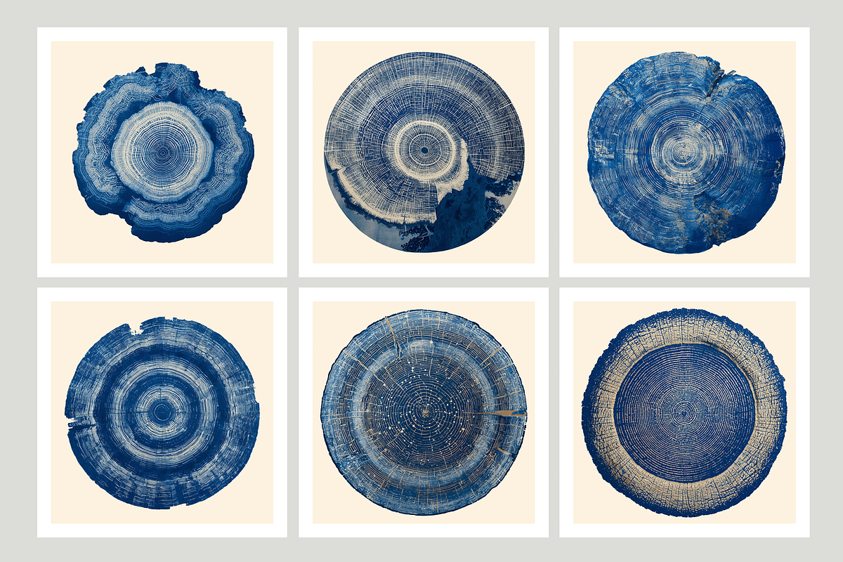 Natt Collection · Organic Tree Rings, a Texture Illustration by milatovar (Photo 2 of 19)