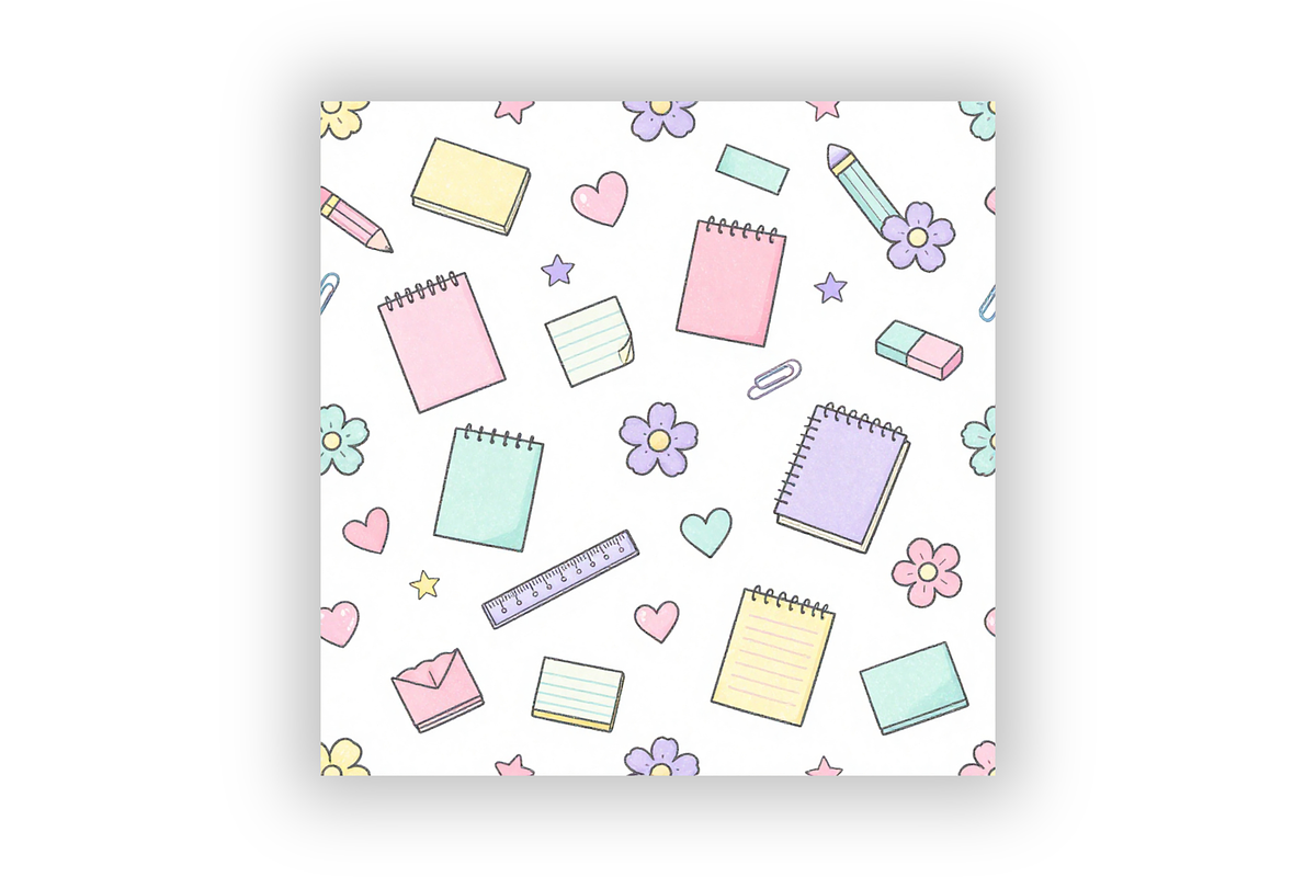 Cute Back To School Digital Paper, a Pattern Graphic by FloridPrintables (Photo 6 of 10)