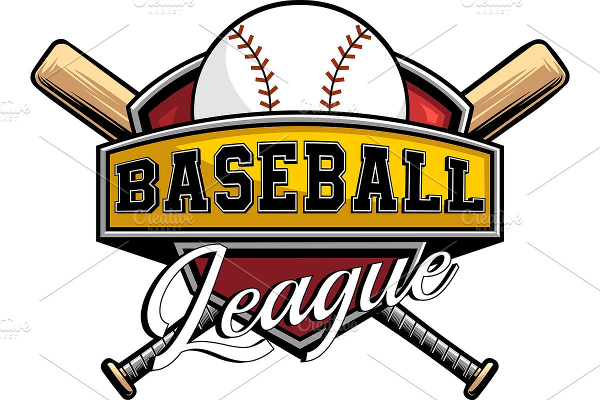 Baseball League Graphic Logo Design, an Illustration by HitToon