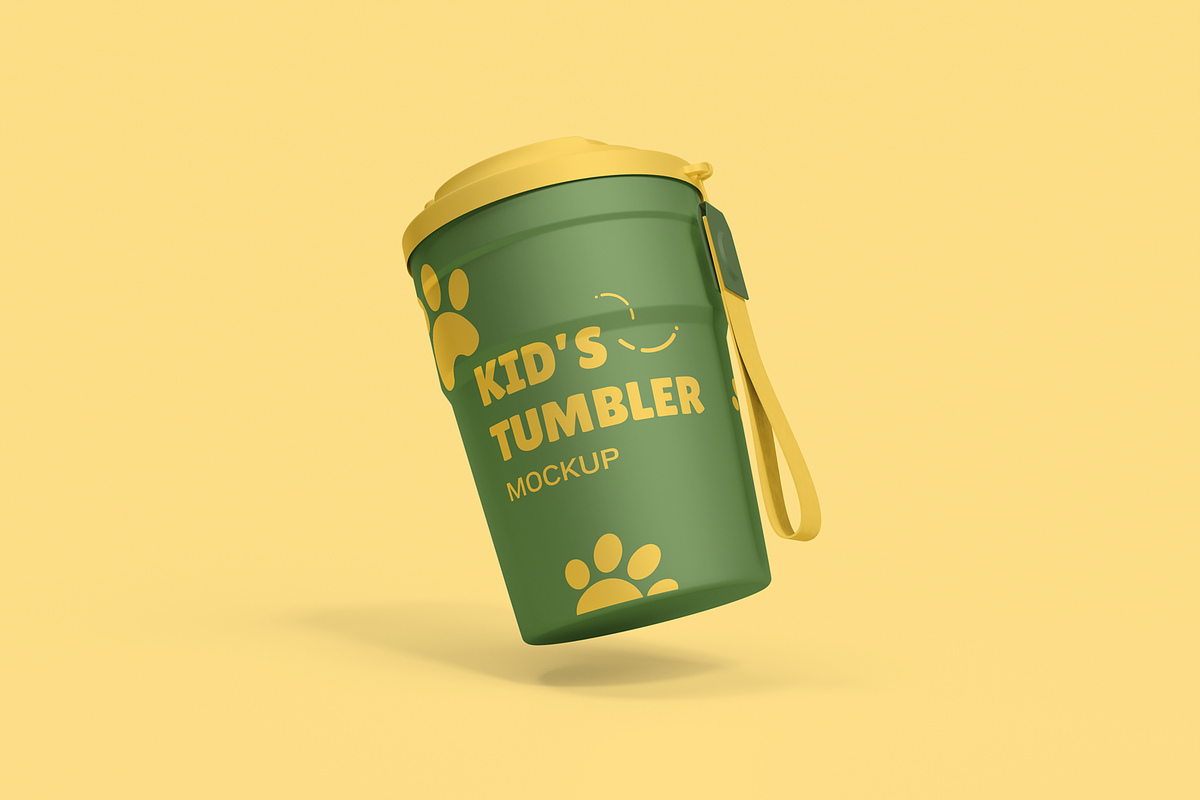Kids Tumbler Branding Mockup, a Cups & Container Mockup by DSNA Mockup (Photo 2 of 5)