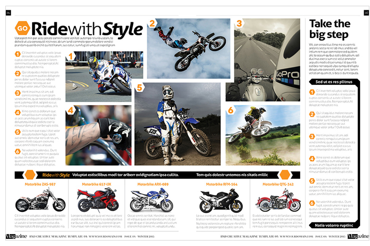 Magazine Template InDesign 04, a Magazine Template by Love Graphic Design (Photo 27 of 34)