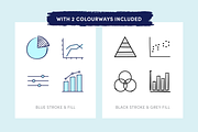 Data, Graph & Chart Icons, an Outline Icon by Caroline Mackay (Thumbnail 5 of 8)