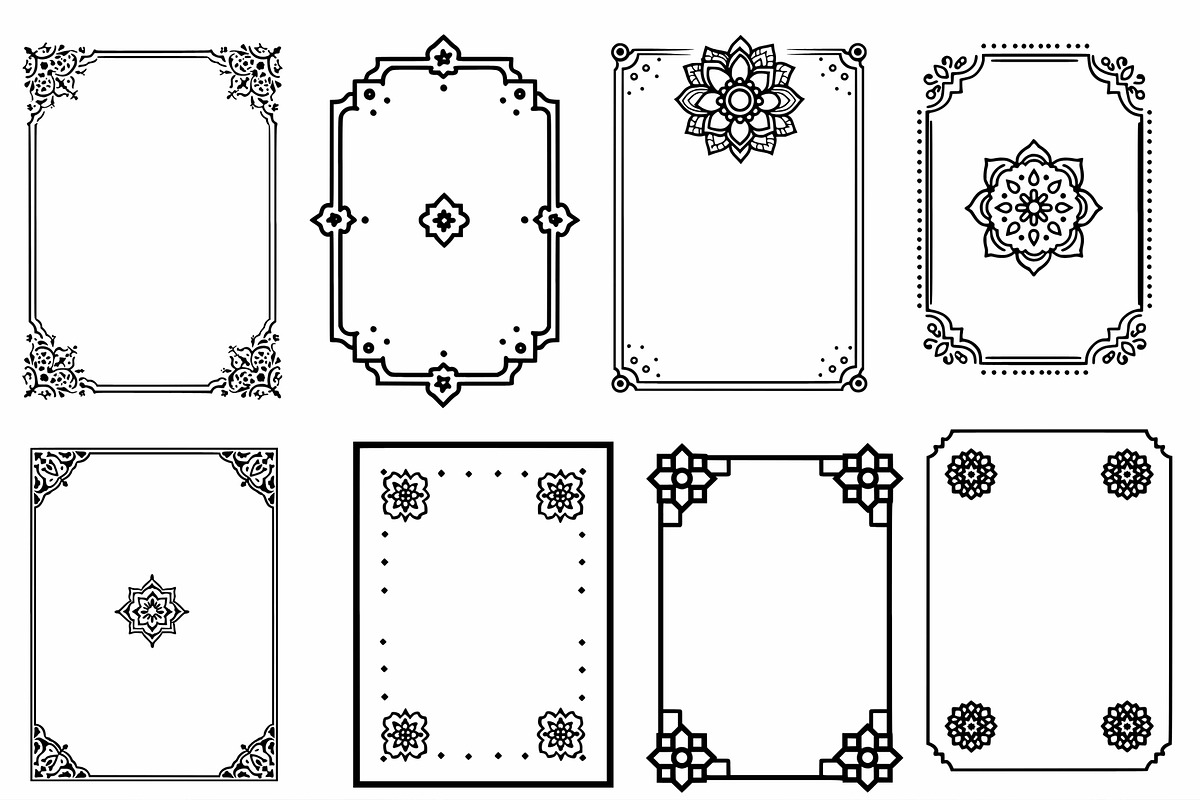 Mandala Inspired Frames and Dividers, an Object Graphic by Pattern Whimsy (Photo 2 of 5)
