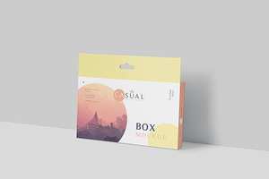 Box Mockup - Wide Slim Rectangle