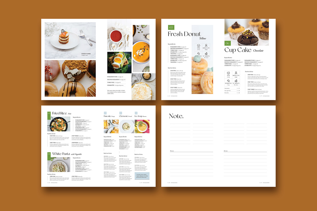Cookbook / Recipe Book, a Brochure Template by GoldenPixelStudio (Photo 18 of 22)