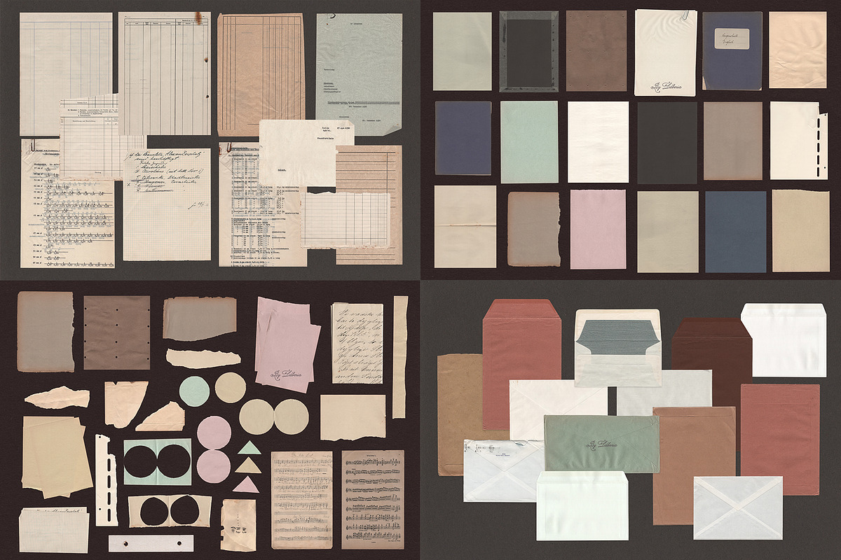 Analog Paper & Ephemera Bundle, an Object Graphic by Lidberia (Photo 3 of 10)