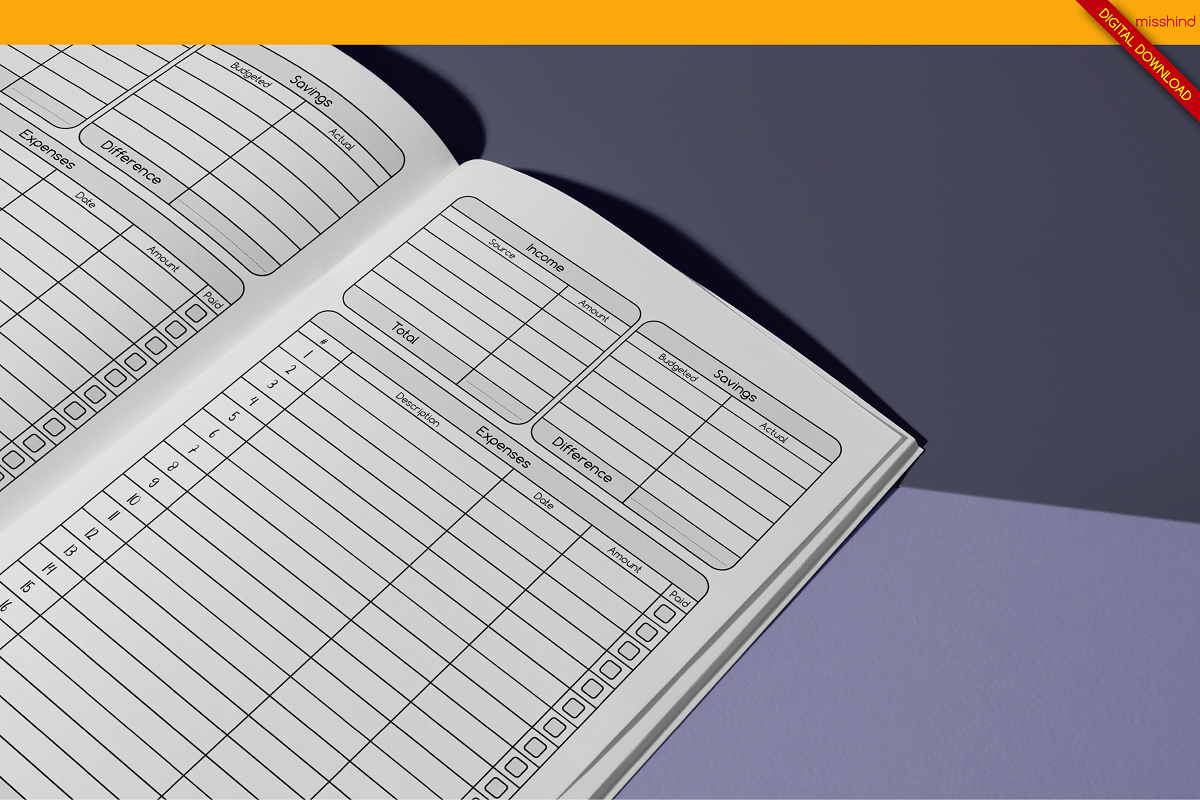 Budget Planner • KDP Interior, a Templates & Theme by HyeRi (Photo 4 of 6)