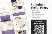Lavender Wedding Website Invitation, a Landing Page Template by Everyday Perfection (Thumbnail 4 of 12)