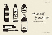 SKINCARE & MAKE UP illustrations, an Object Illustration by Crocus Paperi (Thumbnail 1 of 10)