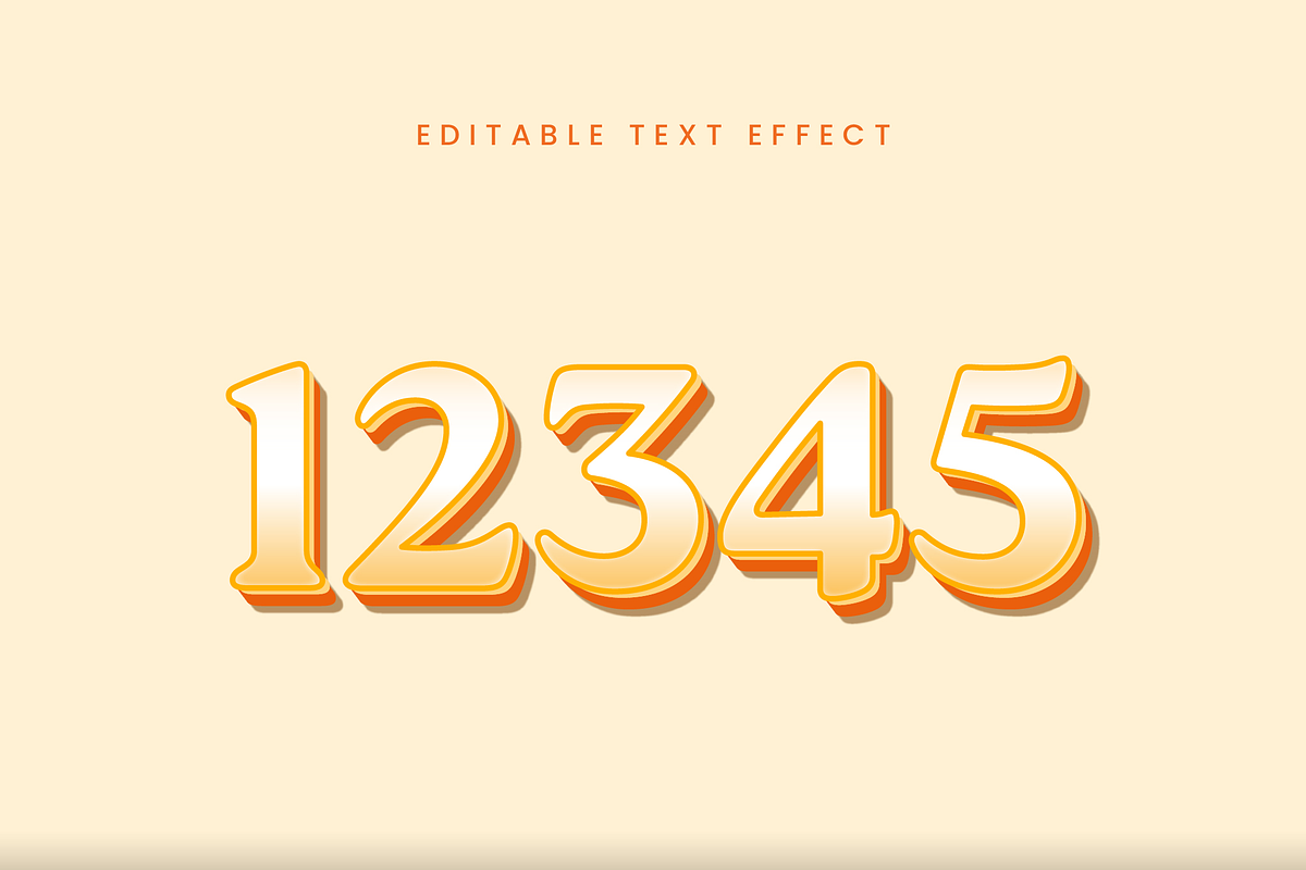 Golden Glossy 3D Text Effect preview 2