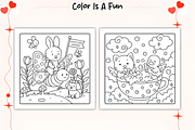 Hygge Clouds Cozy Coloring Pages, an Animal Illustration by Coco Bloom (Thumbnail 3 of 4)