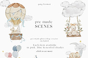 Teddy Bear & Bunny Watercolor spring, a Decorative Illustration by Grace Noboa Illustrations (Thumbnail 12 of 14)