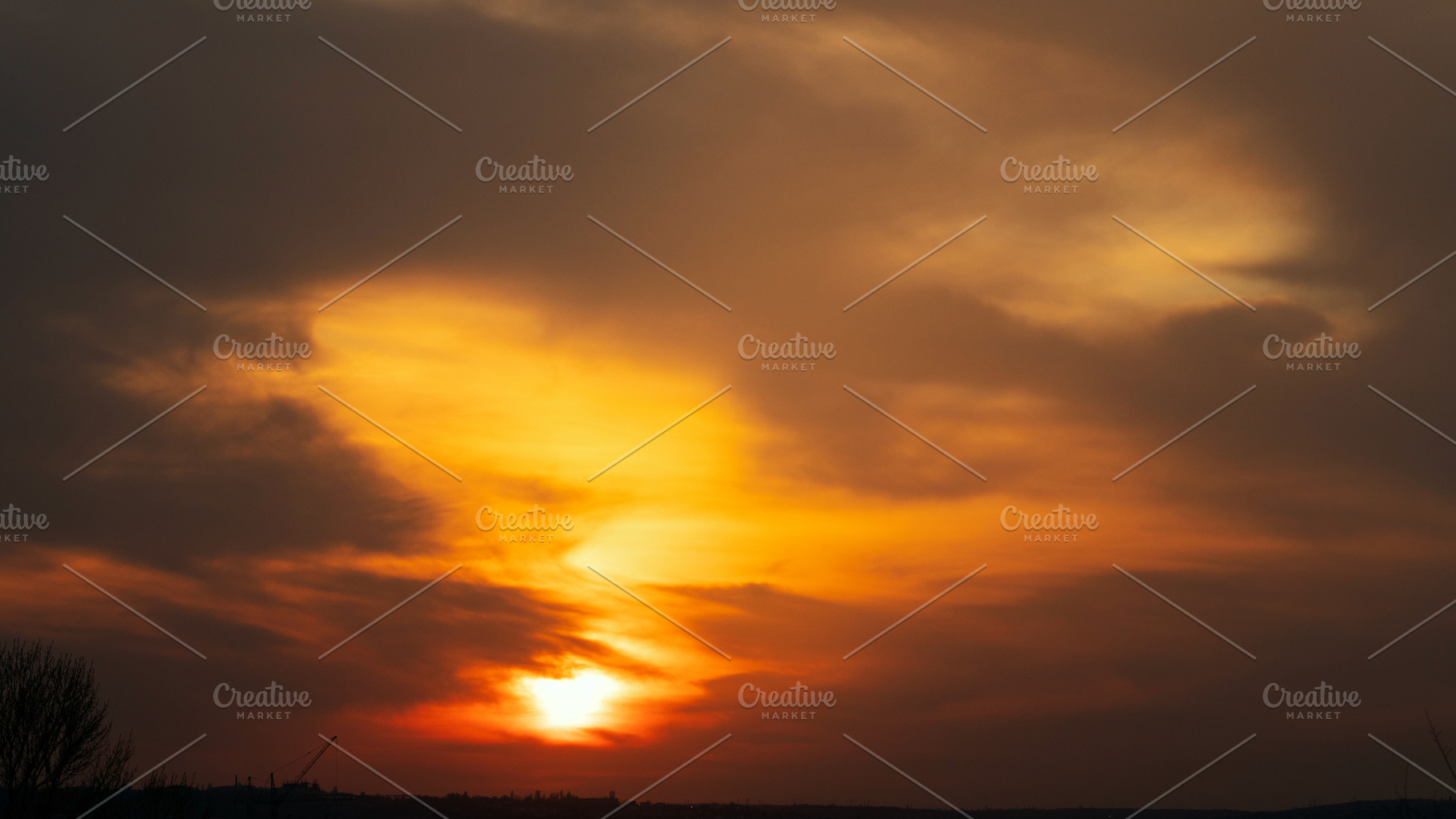 Spectacular golden sunset, a Nature Photo by Elena Vagengeim