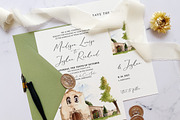 Rustic Church Wedding Invitation, an Invitation Template by BlueRobinDesignShop (Thumbnail 2 of 6)