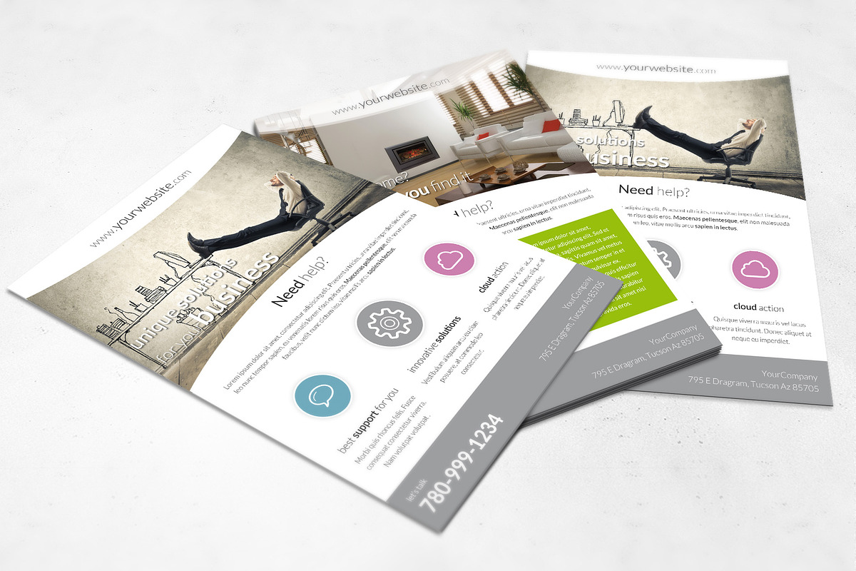 Univerlas Sample A4 Flyer, a Flyer Template by buttonpl (Photo 2 of 3)