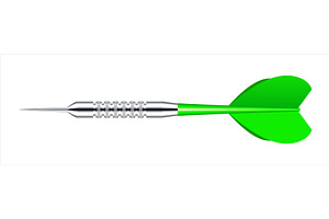 Dart arrow with metal tip and shadow, an Object Illustration by 32pixels