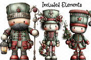 Christmas Nutcracker Soldier Clipart, an Illustration by cherrydesign (Thumbnail 2 of 4)