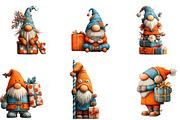 Christmas Gnome Gift Box Clipart, an Illustration by DreamArtGraphic (Thumbnail 4 of 4)