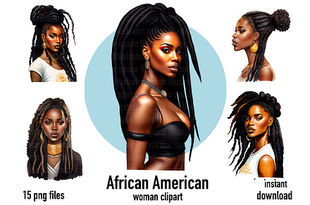 African American woman with locs