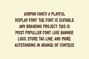 Hormin Fancy Font, a Sans Serif Font by Iqsiart Studio (Thumbnail 3 of 7)