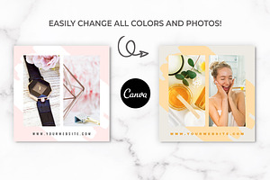 Instagram Posts For Canva Blush