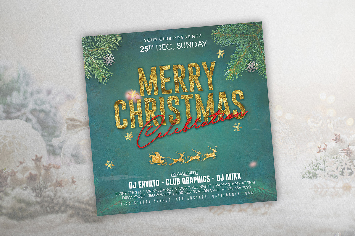 Christmas Flyer, a Stationery Template by DesignDevisers (Photo 2 of 8)