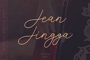 Jean Jingga, a Script Font by Aldedesign (Thumbnail 1 of 10)