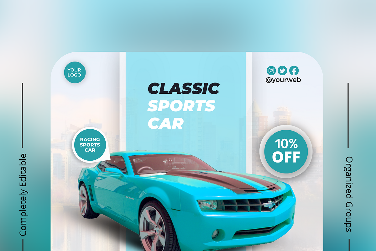 Automotive & Tech Design Templates I, a Social Media Template by Exceptionalways (Photo 10 of 36)