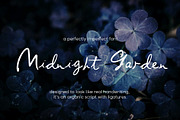Midnight Garden Handwritten Font, a Font by mpllano14 (Thumbnail 7 of 7)