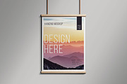Hanging Poster Mockup, an Advertising Mockup by Artlogs (Thumbnail 5 of 5)