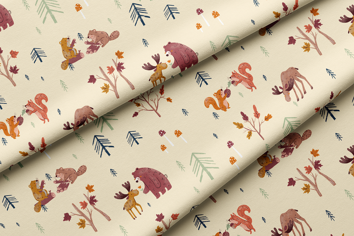 Autumn Woodland Pattern Design, a Pattern Graphic by Lady Bruniere Design (Photo 13 of 15)