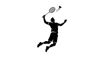 Badminton Smash Silhouettes, an Illustration by Amazin_art (Thumbnail 23 of 31)