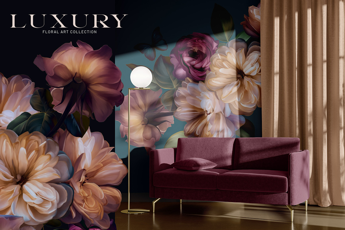 Luxury Hand Painted Floral Art, an Object Illustration by Eclectic Anthology (Photo 9 of 10)