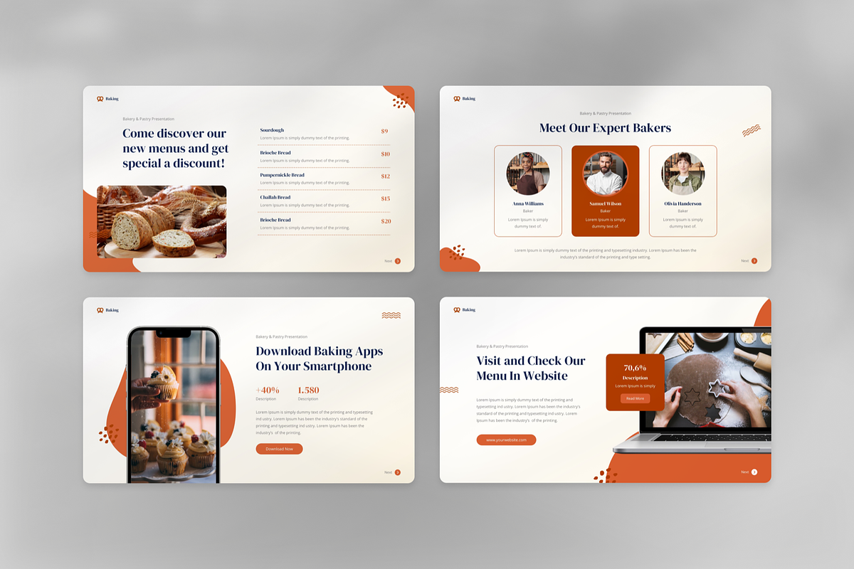Bakery & Pastry Keynote, a Presentation Template by SquidPixey (Photo 4 of 7)