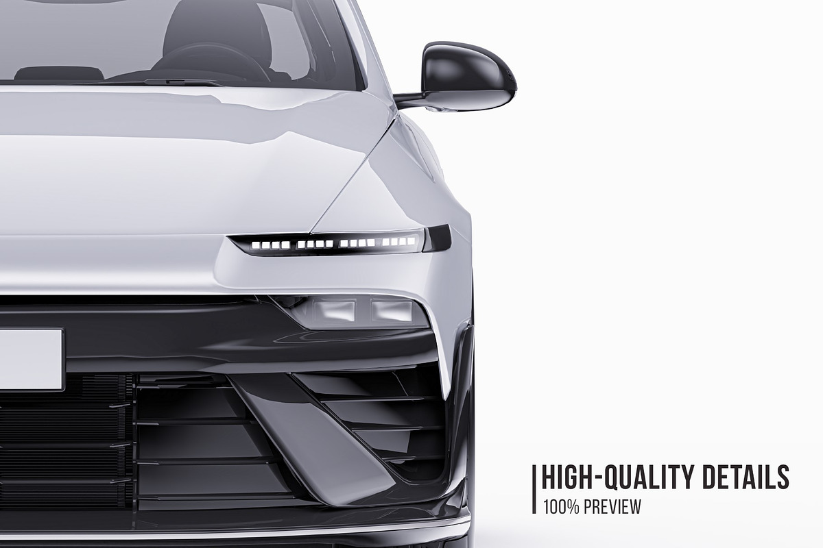 2025 Performance EV Sedan Mockup, an Advertising Mockup by Halal Graphic Studio (Photo 3 of 12)