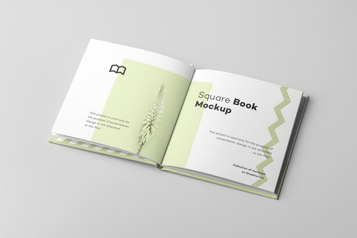 Square Book Mock up, a Books & Magazine Mockup by zippypixelstudio (Photo 8 of 16)