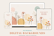 Pastel Vase and  Plant Wallpaper Set, a Graphic by Kalindiprints (Thumbnail 5 of 5)