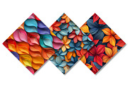 3D Floral Seamless Digital Paper, a Pattern Graphic by Canvas Craft (Thumbnail 6 of 6)