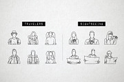 60 Travel Icons - Traveler Avatars, an Outline Icon by Hatch Design Workshop (Thumbnail 4 of 10)