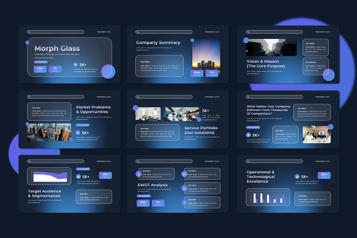 Morph Glass for Business - Keynote, a Presentation Template by QR Design Studio (Photo 2 of 3)