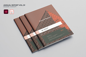 Annual Report Vol.59, a Brochure Template by Bewalrus Studio