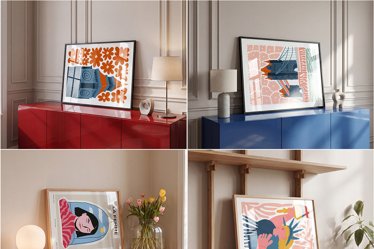 60+ Landscape Frame Mockup PSD, a Household Mockup by MockupShopi (Photo 18 of 20)