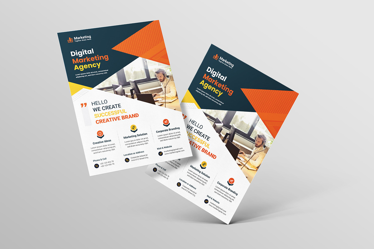 Corporate Business Flyer Template, a Flyer Template by workclan24 (Photo 2 of 3)