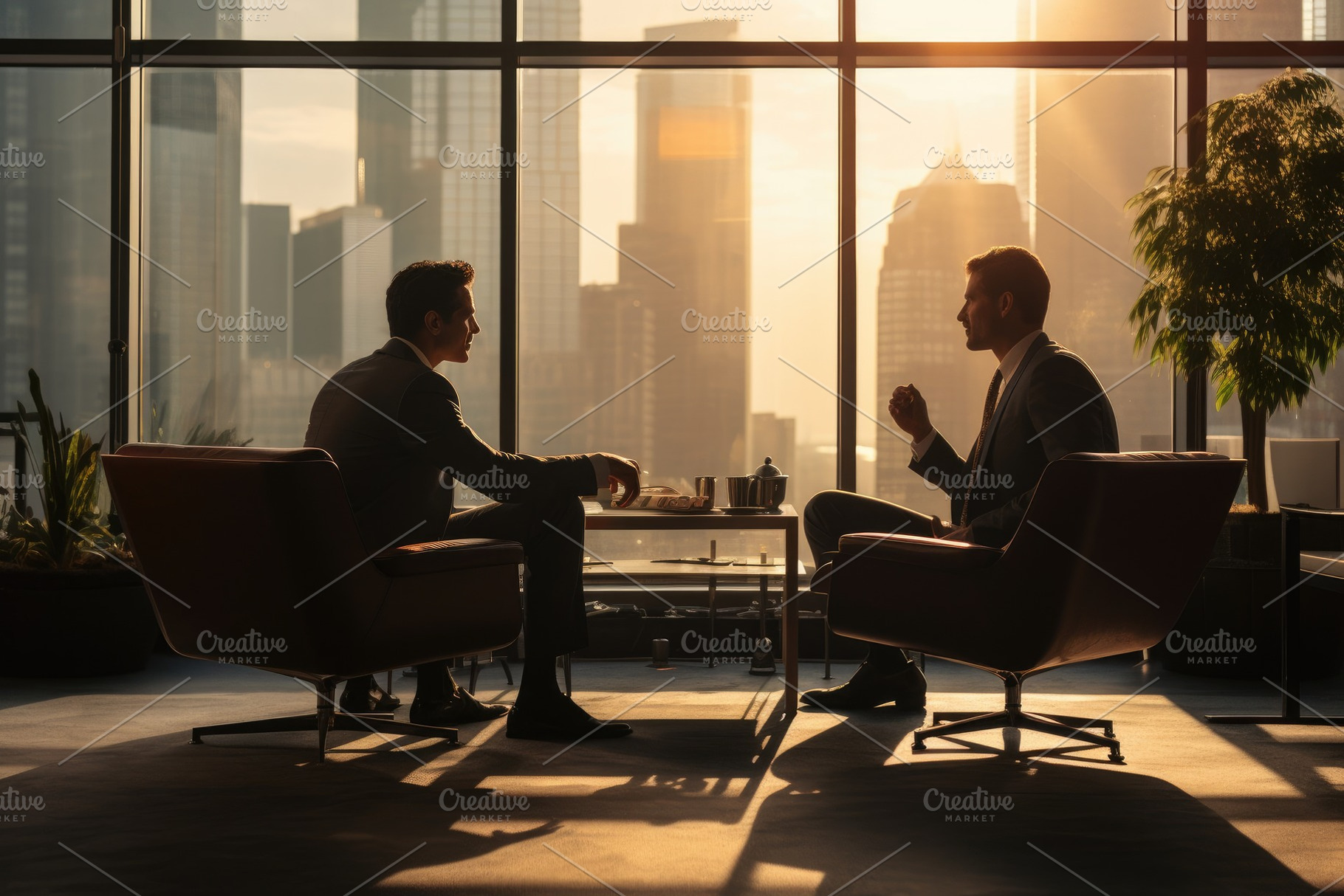 Businessmen talking in modern office, a Photo by Iftikhar Alam