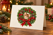 Vintage Christmas Mouse Clipart PNG, an Object Graphic by Colorsfav (Thumbnail 3 of 6)