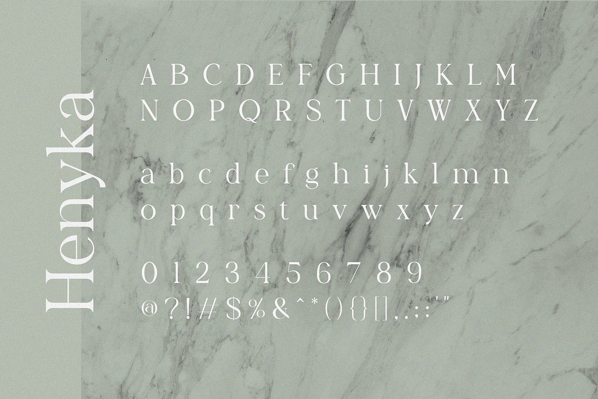 Henyka – Stylish Serif Font, a Serif Font by BrandSemut (Photo 8 of 8)