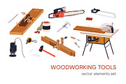 Carpentry and woodwork tools set, an Object Illustration by Good Studio (Thumbnail 1 of 5)